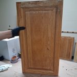 Residential kitchen cabinet restoration project